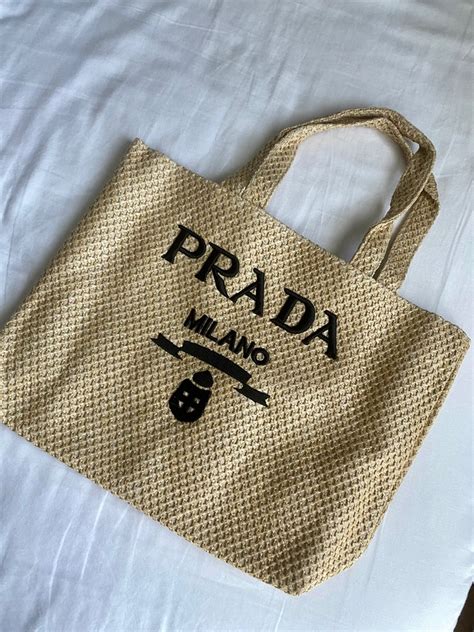 prada milano beach tote|prada beach bag price list.